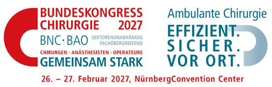 BUNDESKONGRESS CHIRURGIE 2027 | AMBULANTE CHIRURGIE | 26. - 27. Januar 2027, NürnbergConvention Center